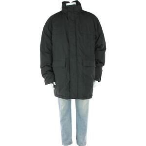H&M LOGG Black Goose Down Winter Puffer Parka Jacket Coat